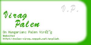 virag palen business card